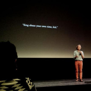 Tot slot de quote die Jonathan Harris op het scherm toverde: