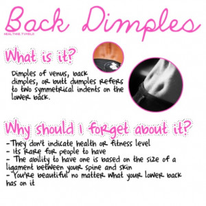 Back dimples... Please forget about it.