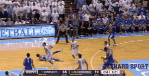 ... Paige threw a sweet alley-oop to Brice Johnson during UNC-Kentucky