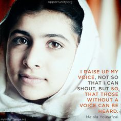 Malala Yousafzai, image via Pinterest