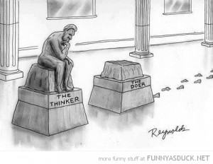 the thinker doer statue comic funny pics pictures pic picture image ...