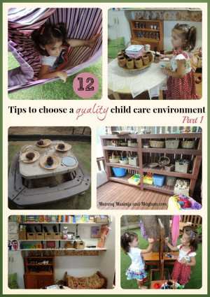 12 Tips to choosing quality child care - Part 1 by Mummy Musings and ...