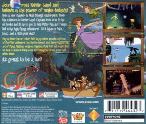 Peter Pan in Disney's Return to Neverland Box Back