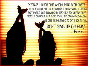 this is why i love Prim ....through everything she stayed calm and ...