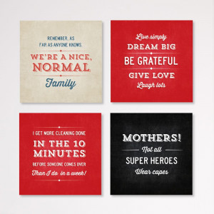 Family Quotes Calendar Bold