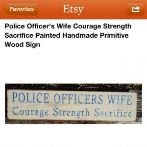 For all the Police officers wives.