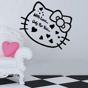 Hello Kitty Wall Stickers for Girls