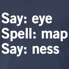 Say Eye. Spell: Map Say: Ness T-Shirts