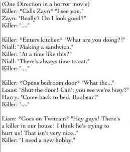 One Direction 1D in Horror Movie!