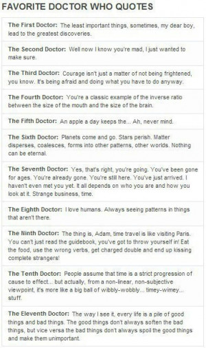 Favorite Doctor Who quotes