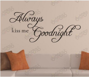 -GOODNIGHT-Romantic-Word-Quote-Wall-Decal-Sticker-Wall-Lettering-Wall ...