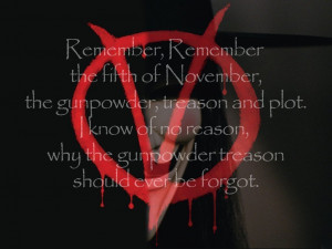 for Vendetta Remember, Remember