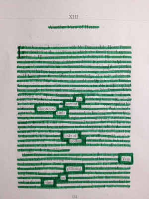 In class assignment using copied pages from The Scarlet Letter.Scarlet ...