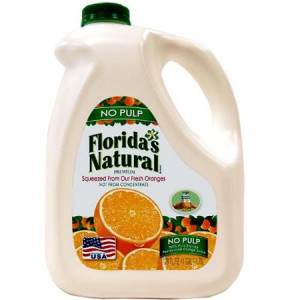 Florida's Natural Premium No Pulp Orange Juice, 128 fl oz