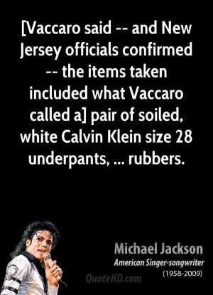 Vaccaro said -- and New Jersey officials confirmed -- the items taken ...