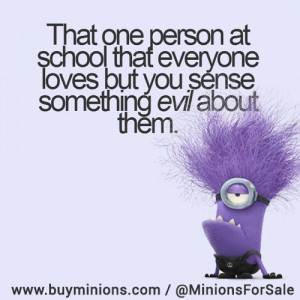 Minion Purple Funny Quotes