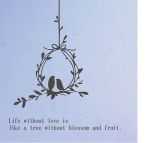 FREE SHIPPING loving birds nest wall quote decor by happykatehehe, $19 ...