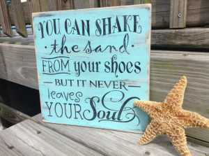 Beach Sign Quote Shake the Sand Nursery and by justbeachyshop, $29.75