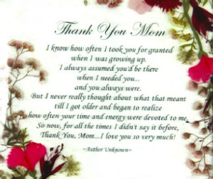 Thank You Mom Say thank you mom with a timeless floral plaque