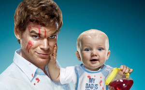 Dexter Morgan TV Series Wallpaper with baby
