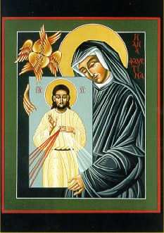 ... Icon of Christ of Divine Mercy and His Apostle Saint Faustina