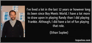 More Ethan Suplee Quotes