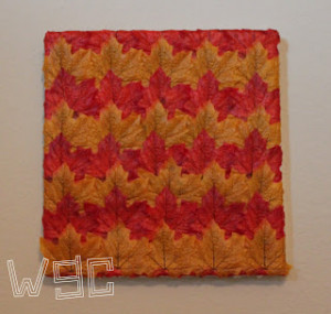 Fall leaves canvas art