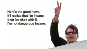 quotes peace funny insane charlie sheen two and a half men v sign ...