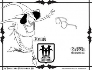 Invisible Man Coloring Page