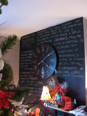 ... simply erased ‘dream big’ and added christmas/winter quotes