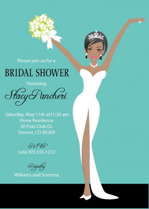 ... Shower Invitations -African American with matching thank you cards
