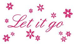 Let it go Wall Quote & Snowflake Decal Set from Frozen Movie Drama ...