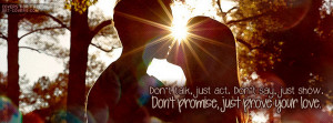 Just Prove Your Love Facebook Covers