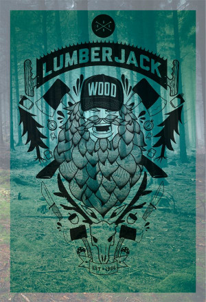 designinspiration - lumberjack art artwork beard beards bearded man ...