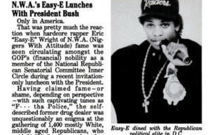 23. Eazy-E Attends White House Luncheon with President George H.W ...