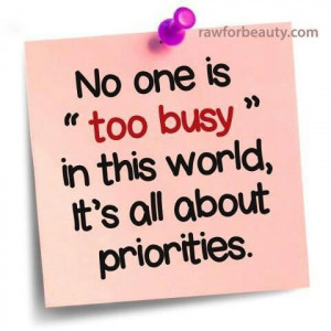 Too busy