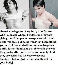 trans* people more exposure with their performances, but being trans ...