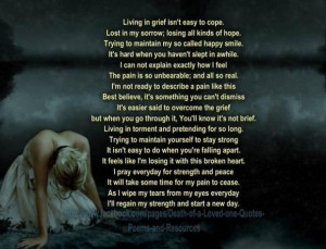 ... One ~ Quotes about dealing with death of a loved one - Collection Of