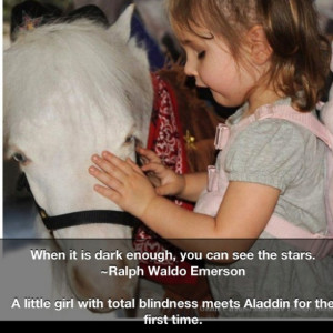 blind little girl meets Aladdin ... This so touches my heart and so ...