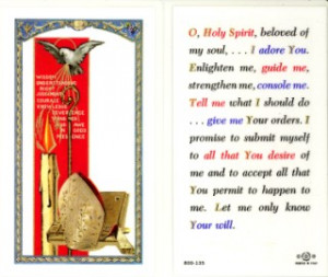 Confirmation Holy Spirit Card