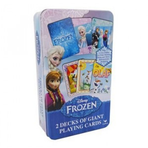 games with this set of jumbo Frozen playing cards by Disney, featuring
