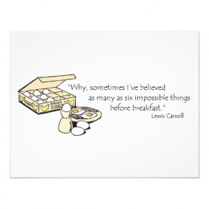 Lewis Carroll Quote Custom Announcements