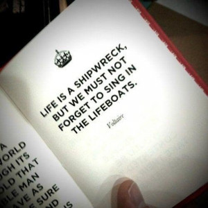 Voltaire sing in the lifeboats quote