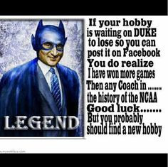 Coach K's 1000th Career Game Picture at Duke Blue Devil Photos