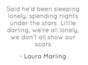... he’d been sleeping lonely, spending nights under the starsLittle