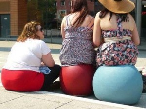 Hey look, three ladies sitting on...oh.