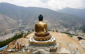 statue of Lord Buddha is pictured at Kuensel Phodrang in Thimphu May ...