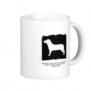 Dog Book Groucho Quote Coffee Mugs