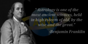 Benjamin Franklin uses astrology