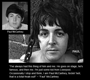 died in november of 1966 and was replaced by a look a like i read them ...